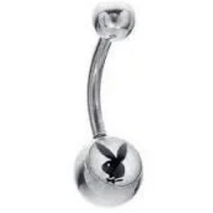 Playboy belly ring